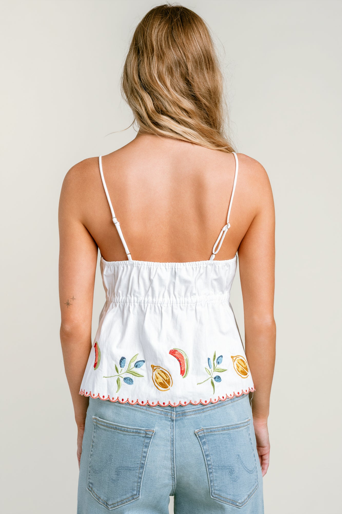 MINKPINK Santorini Embroidered Cami