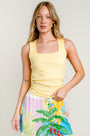 Michael Stars Maribel Square Neck Tank