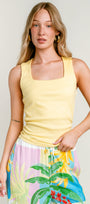 Michael Stars Maribel Square Neck Tank