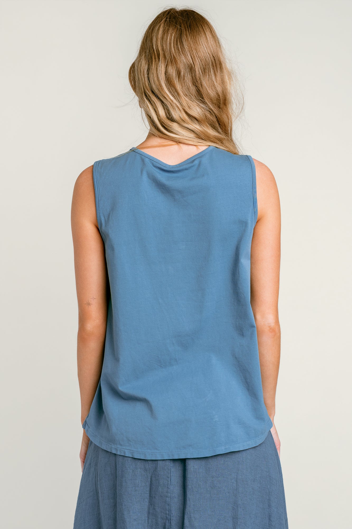 Linen High-Low Tank