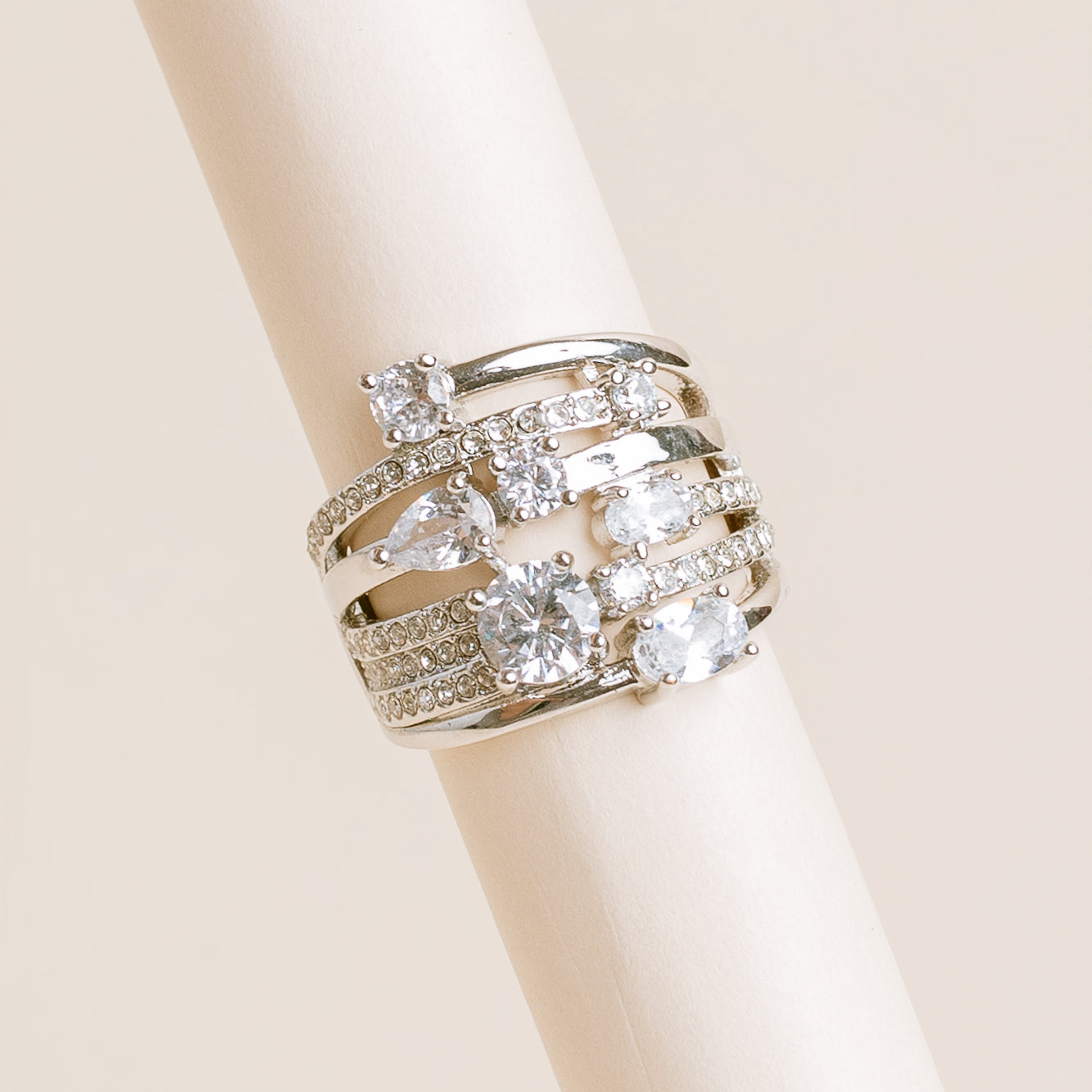 Lisa Marie Jewelry Six CZ Strands Ring