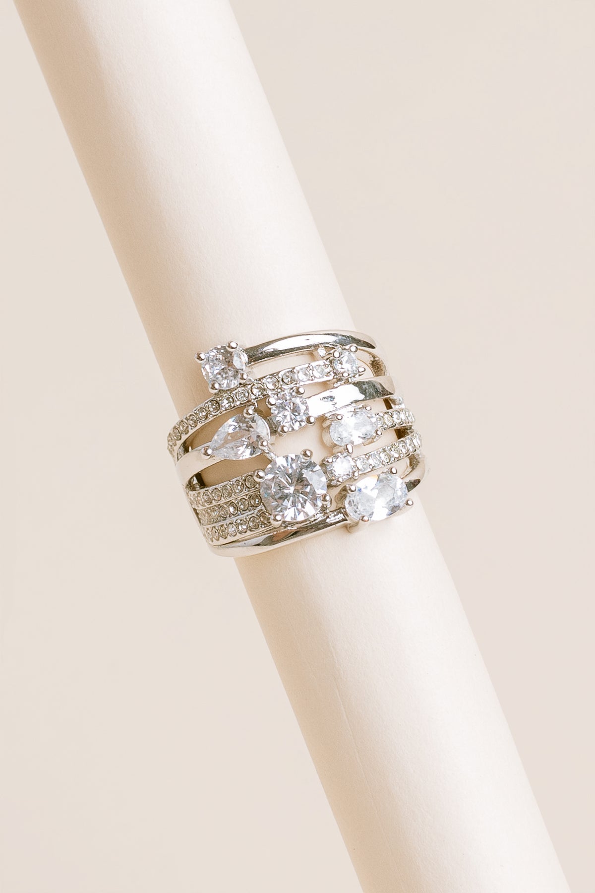 Lisa Marie Jewelry Six CZ Strands Ring