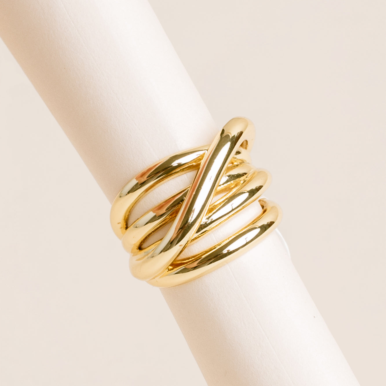Five Strands Gold Ring