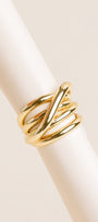 Five Strands Gold Ring