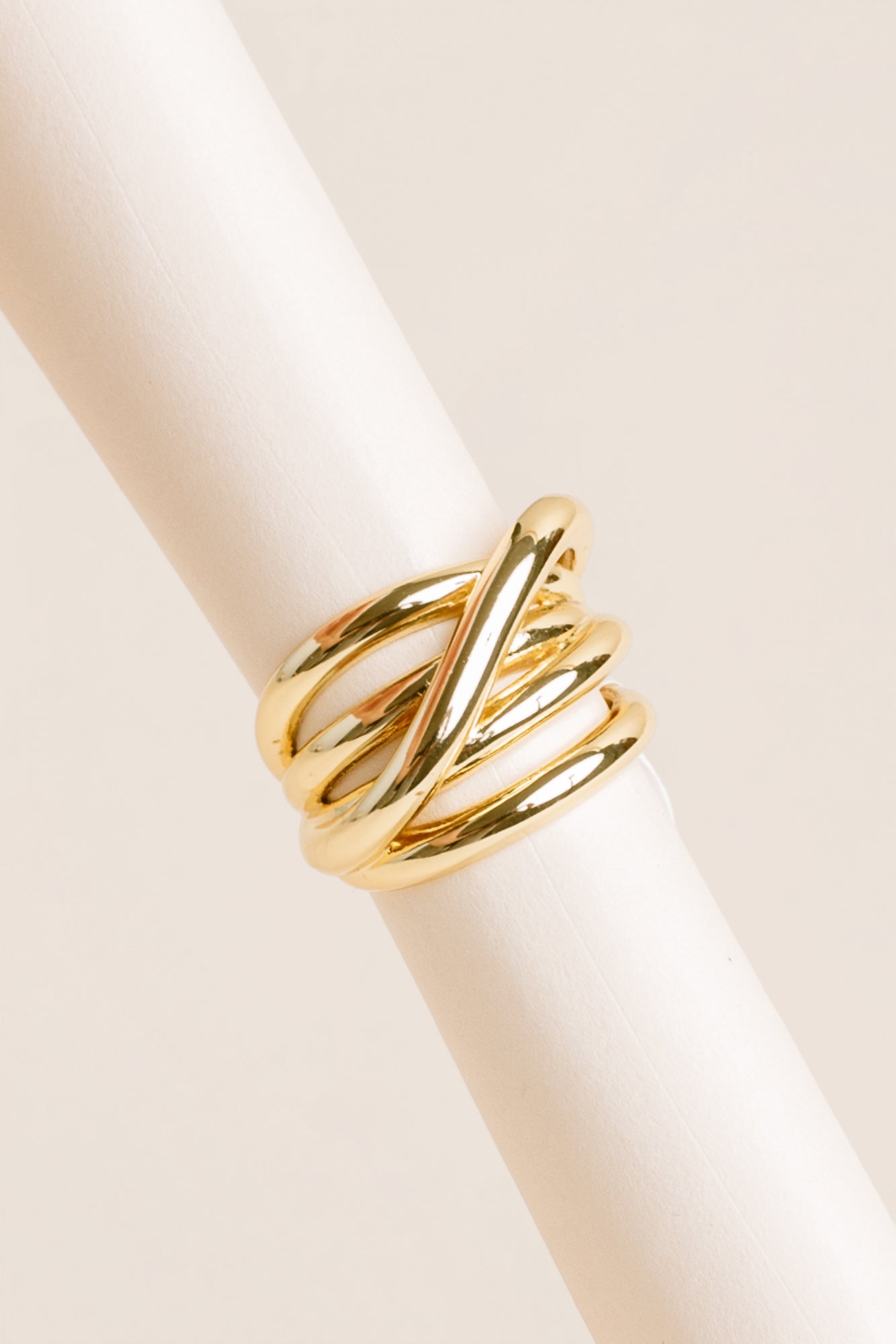 Five Strands Gold Ring