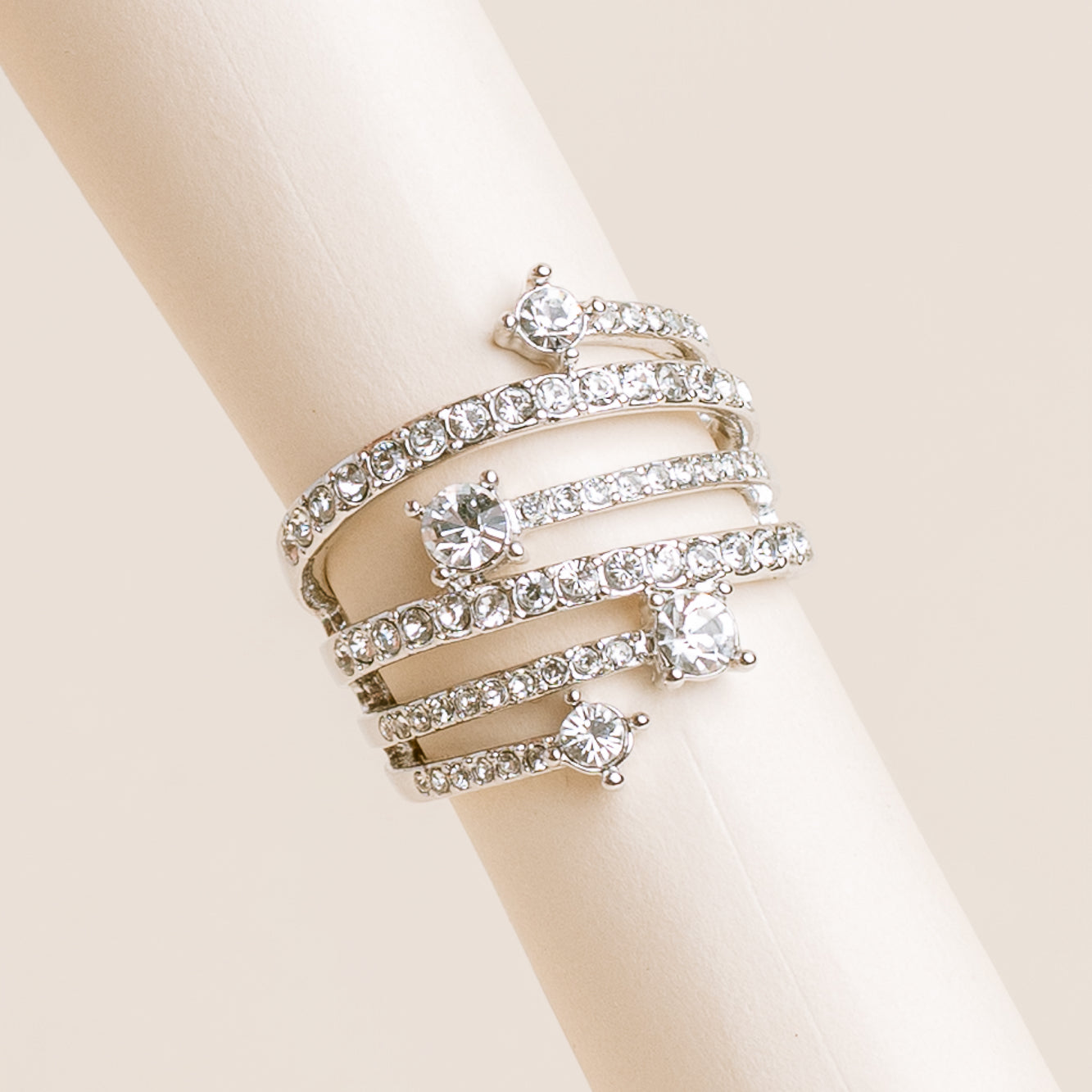 Silver CZs Ring