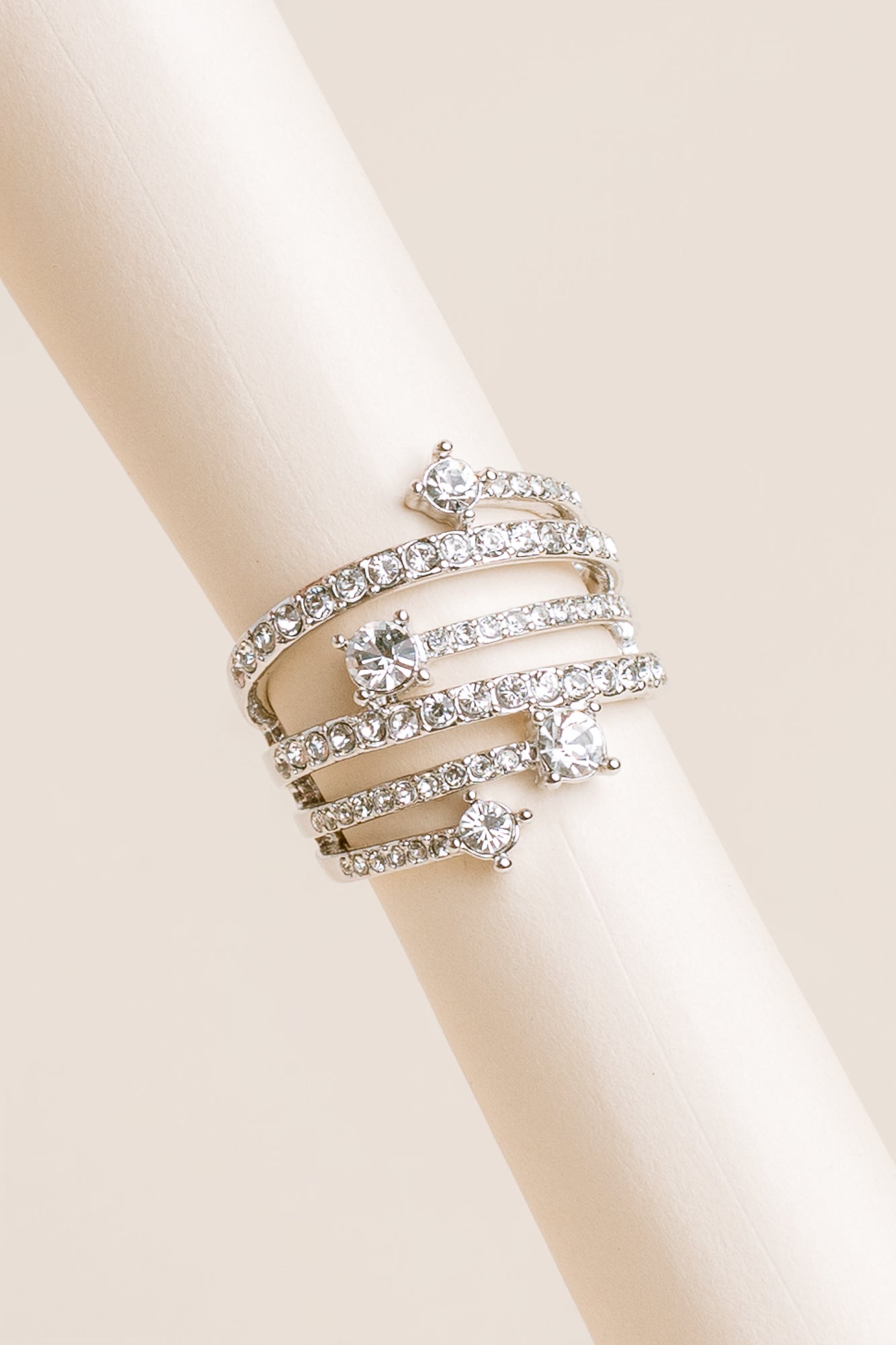 Silver CZs Ring