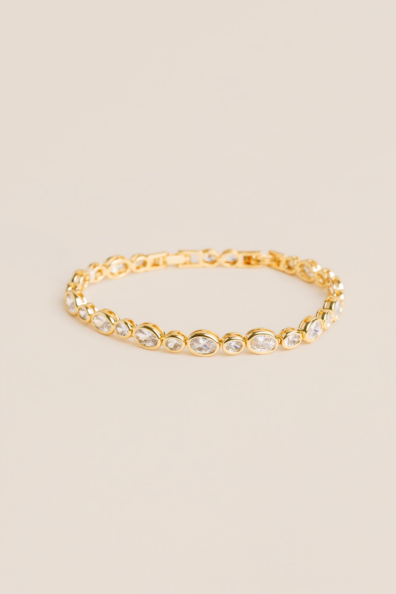 Lisa Marie Jewelry Gold CZ Tennis Bracelet