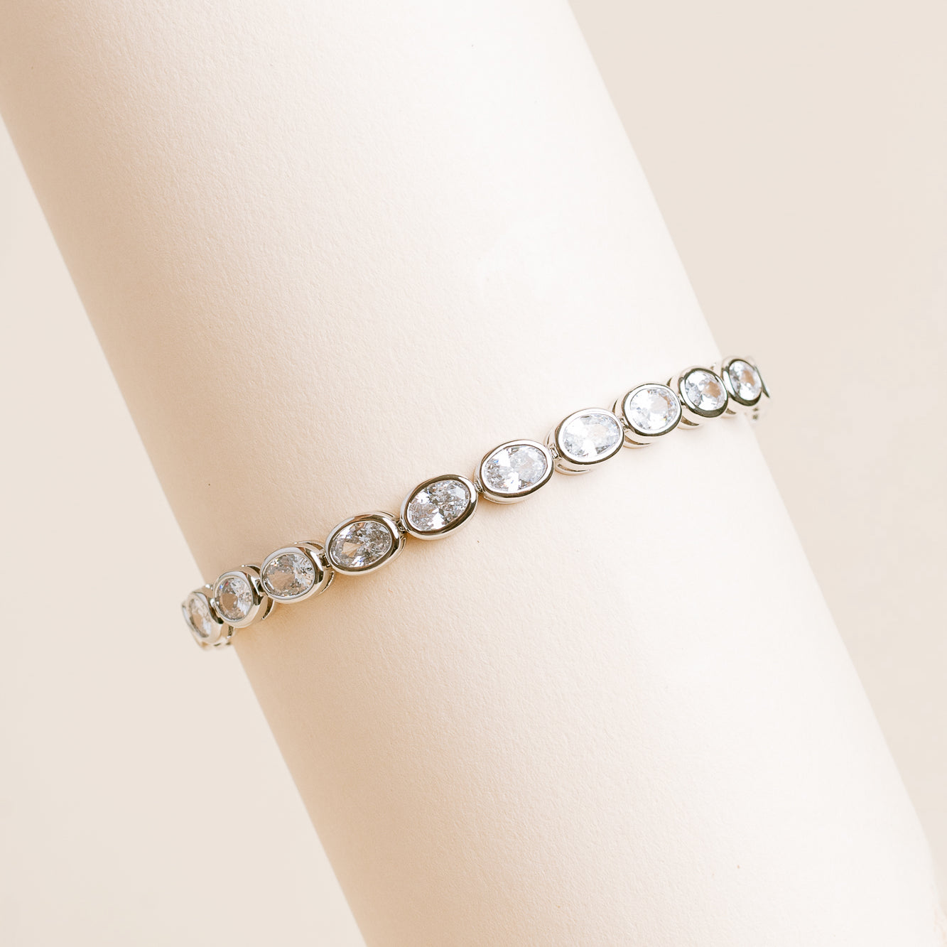 Silver CZ Tennis Bracelet