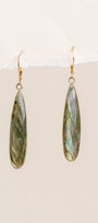 Dangling Labradorite Earrings