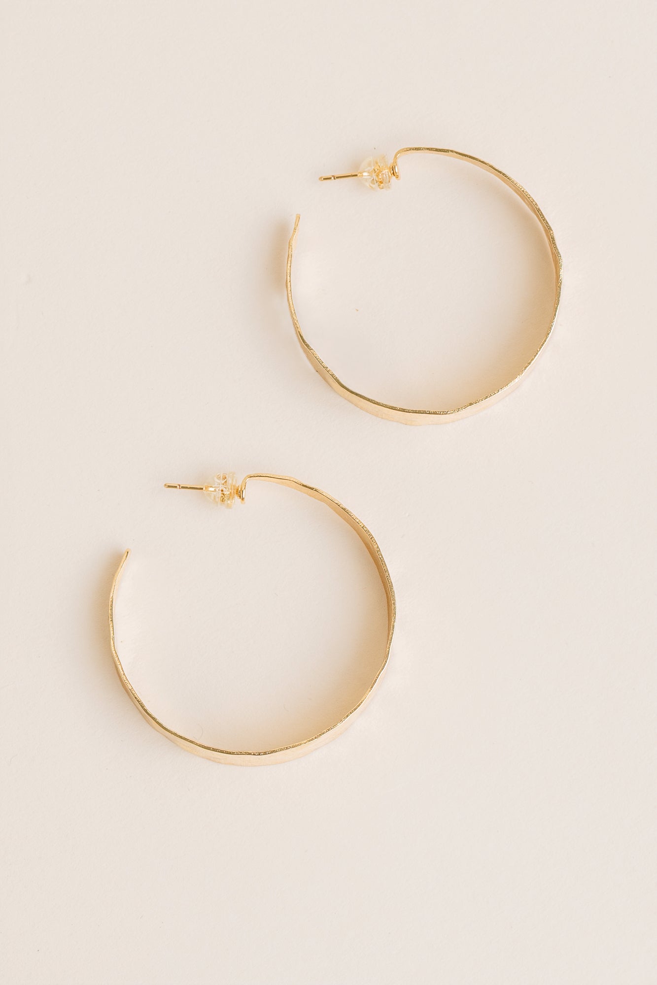 Lisa Marie Jewelry Wide Hammered Hoops