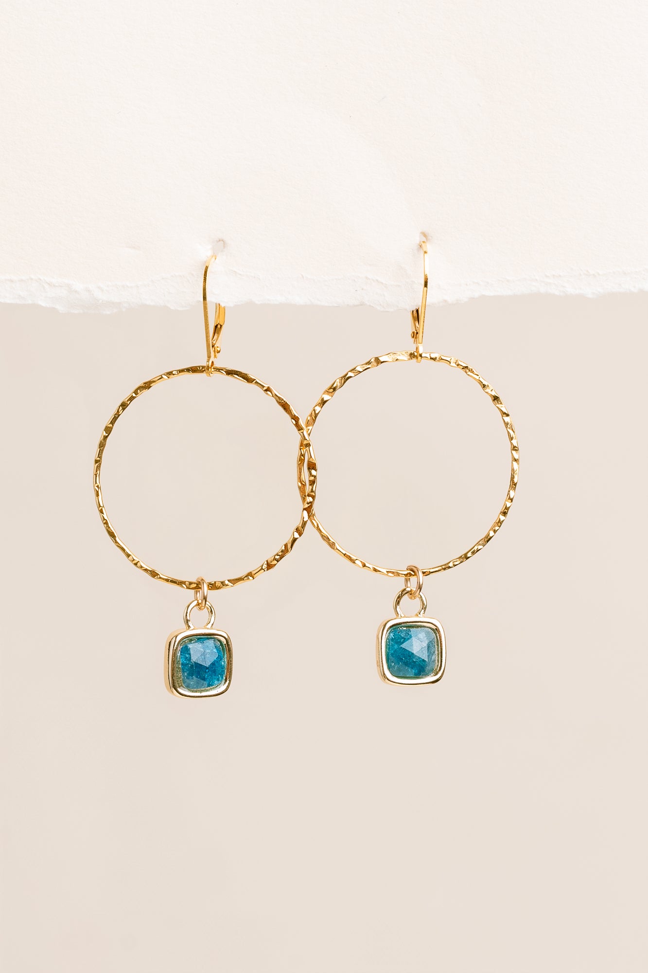 Lisa Marie Jewelry Apatite Hoop Earrings
