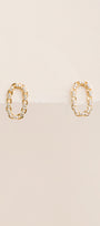 Small CZ Chain Hoops