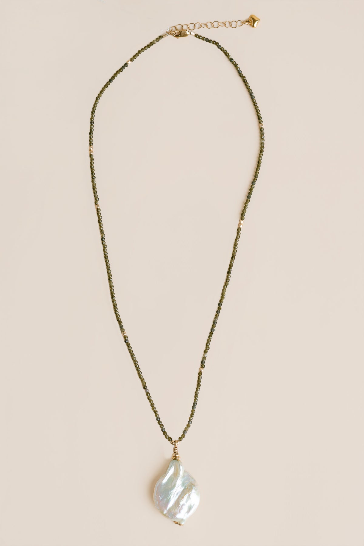 Lisa Marie Jewelry Keshi Pearl & Tourmaline Necklace