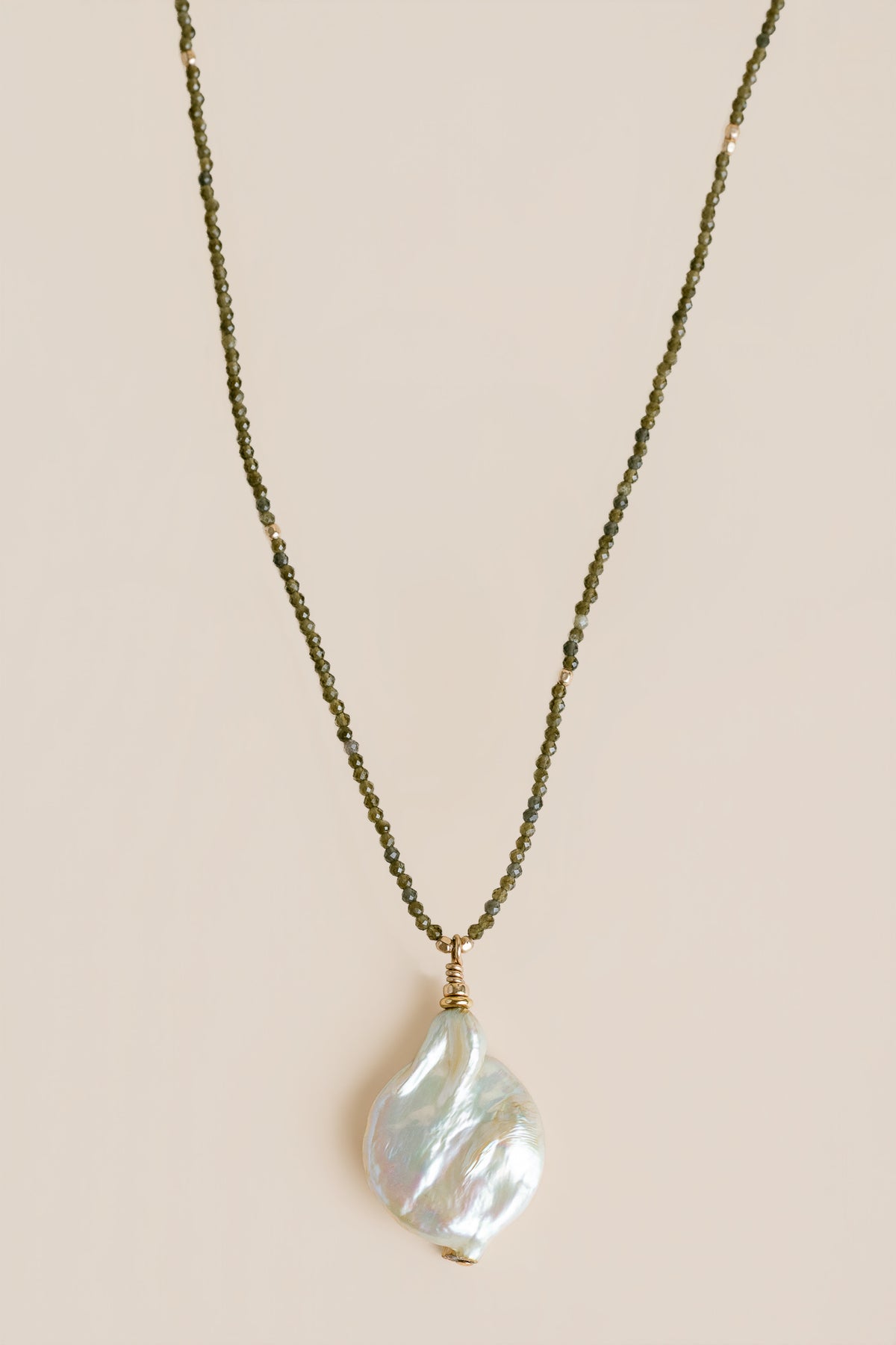 Lisa Marie Jewelry Keshi Pearl & Tourmaline Necklace