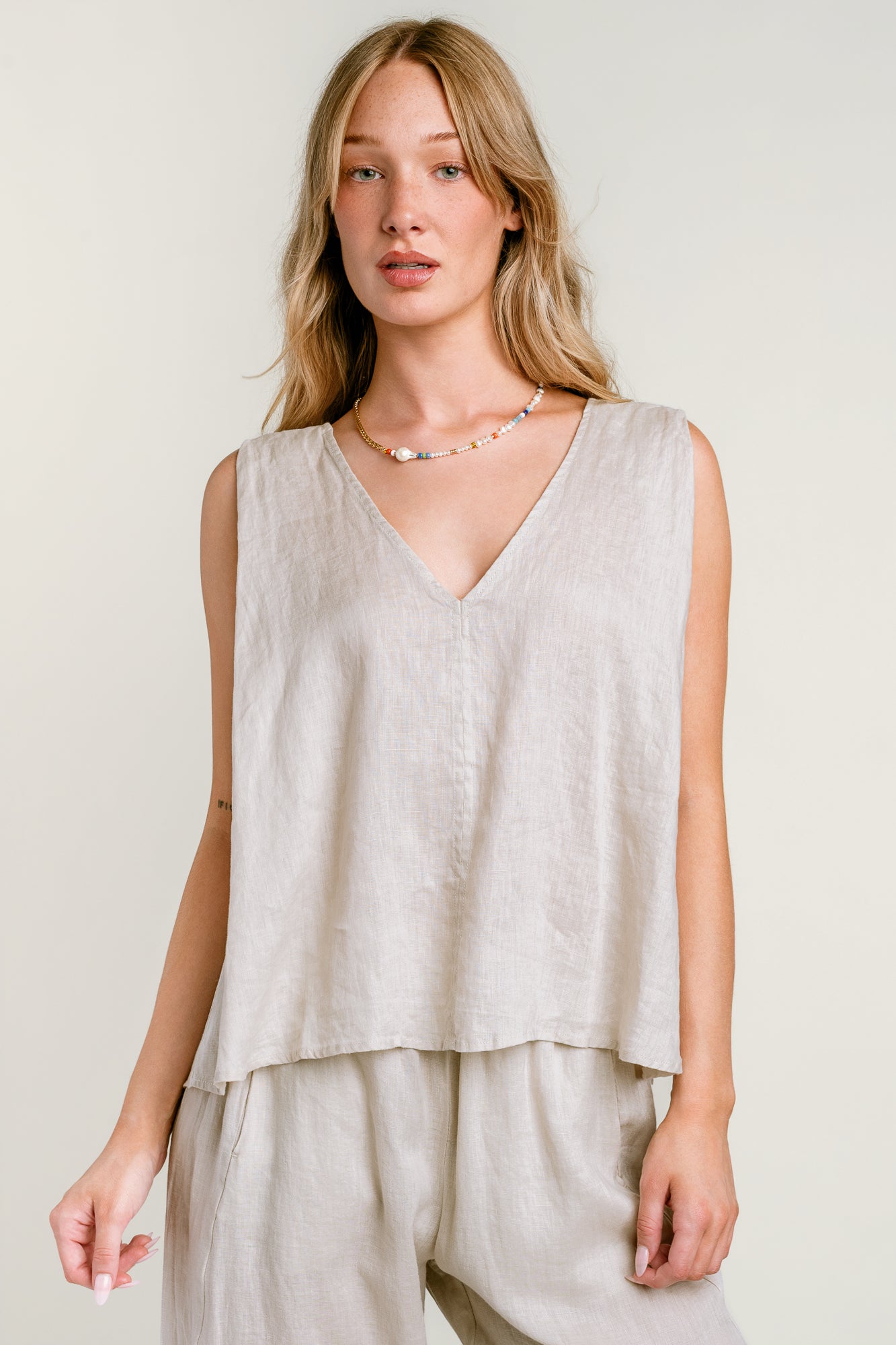 Velvet Renna Linen Top