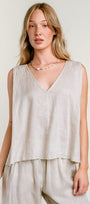 Velvet Renna Linen Top