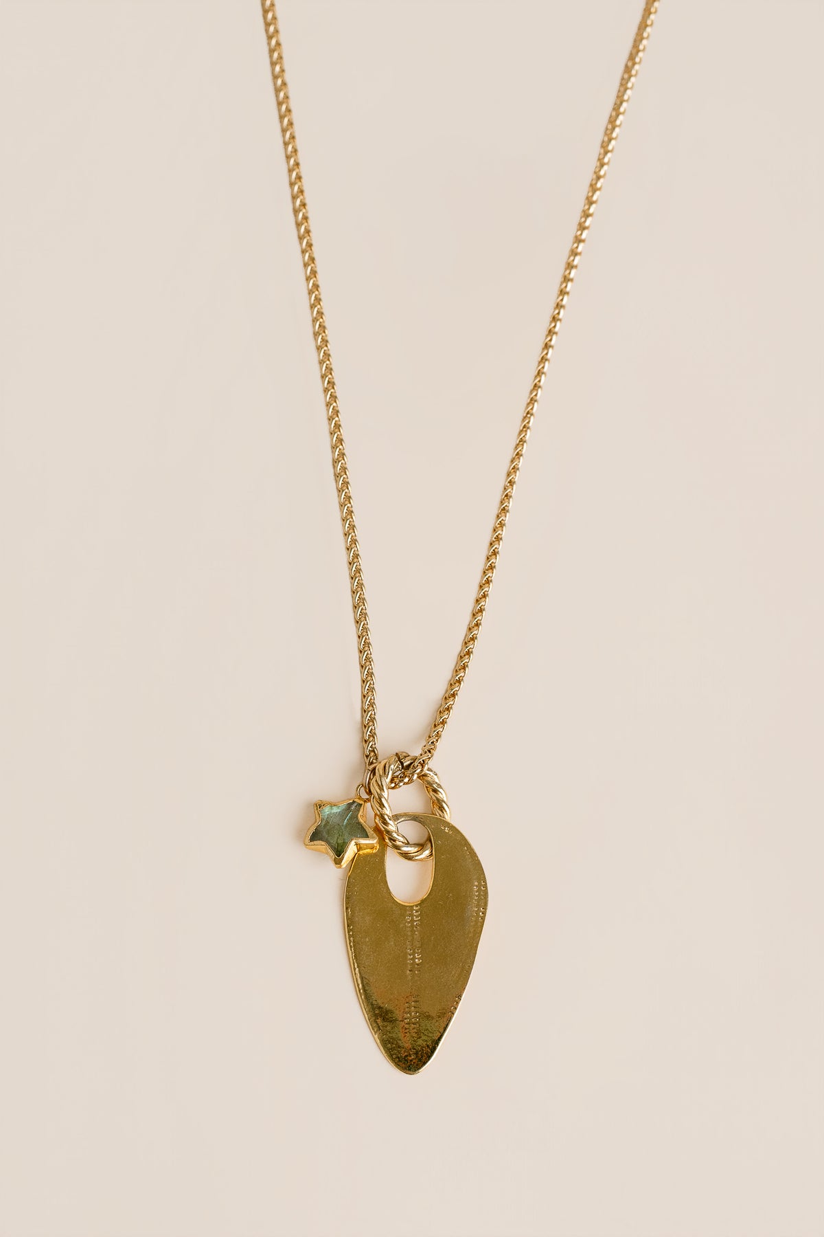Lisa Marie Jewelry Labradorite Star & Disc Necklace