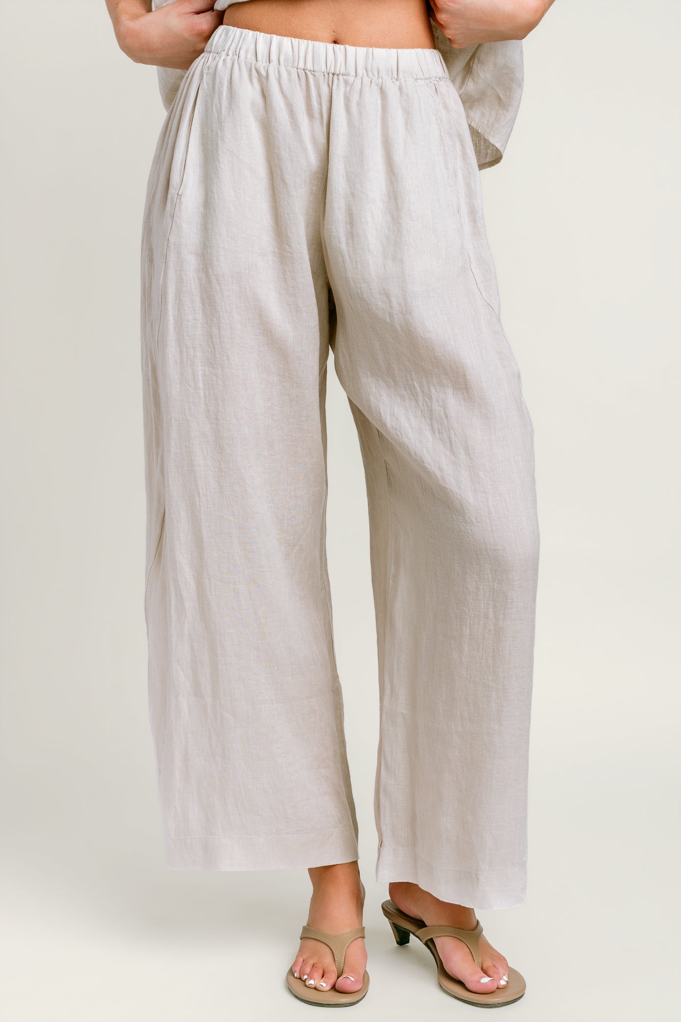 Velvet Lola Linen Straight Pant