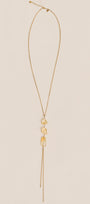 Citrines & Dangling Chain Long Necklace