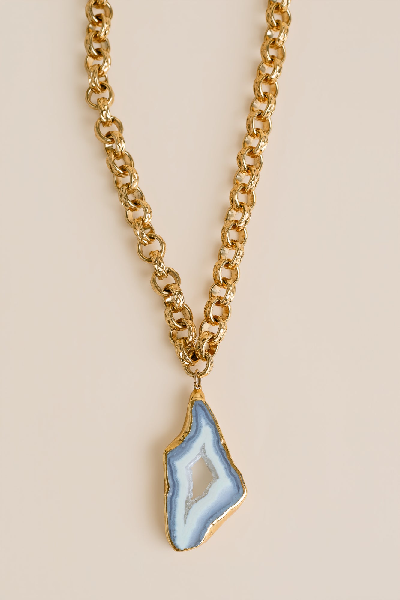 Blue Lace Agate Necklace