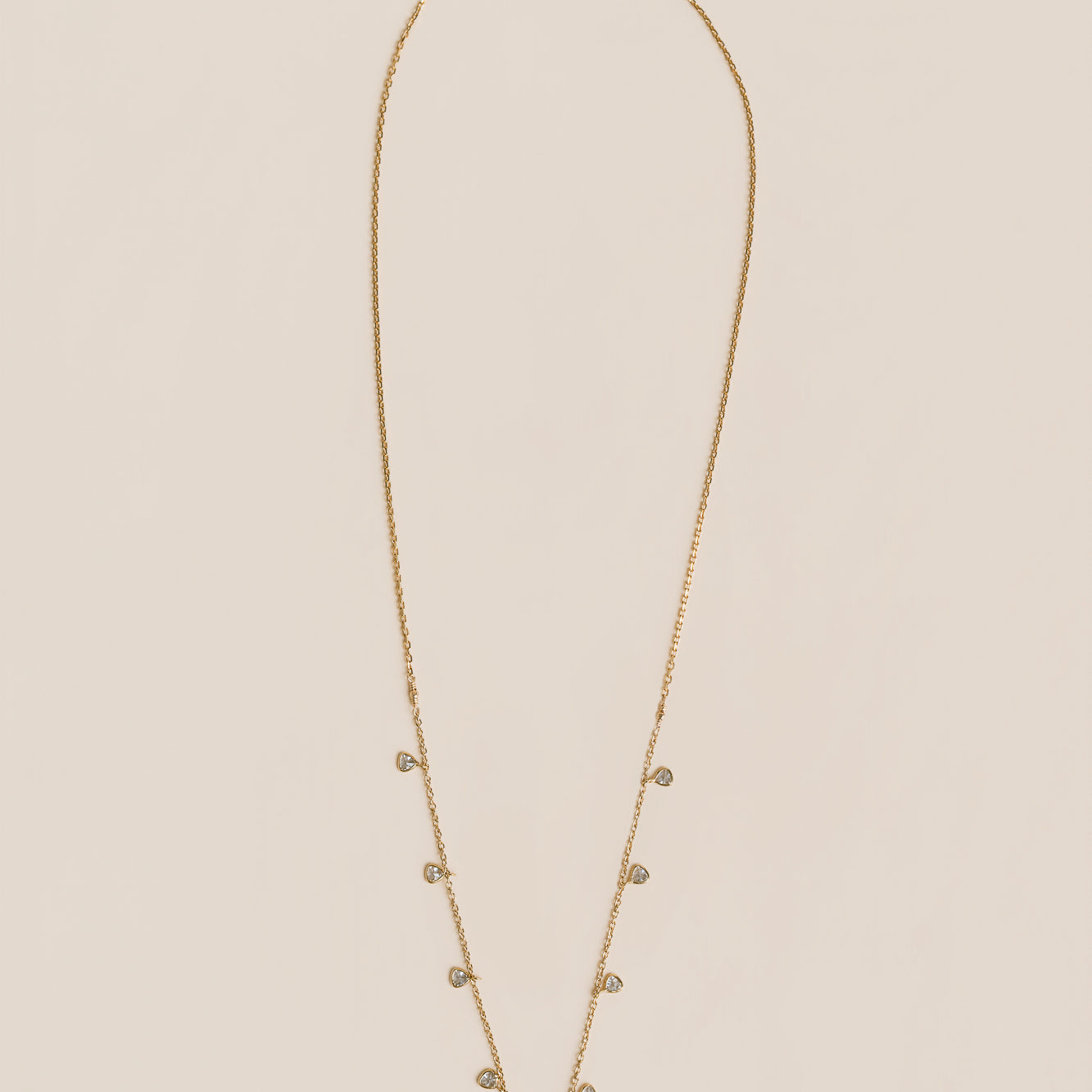 Keshi Pearl & CZs Necklace