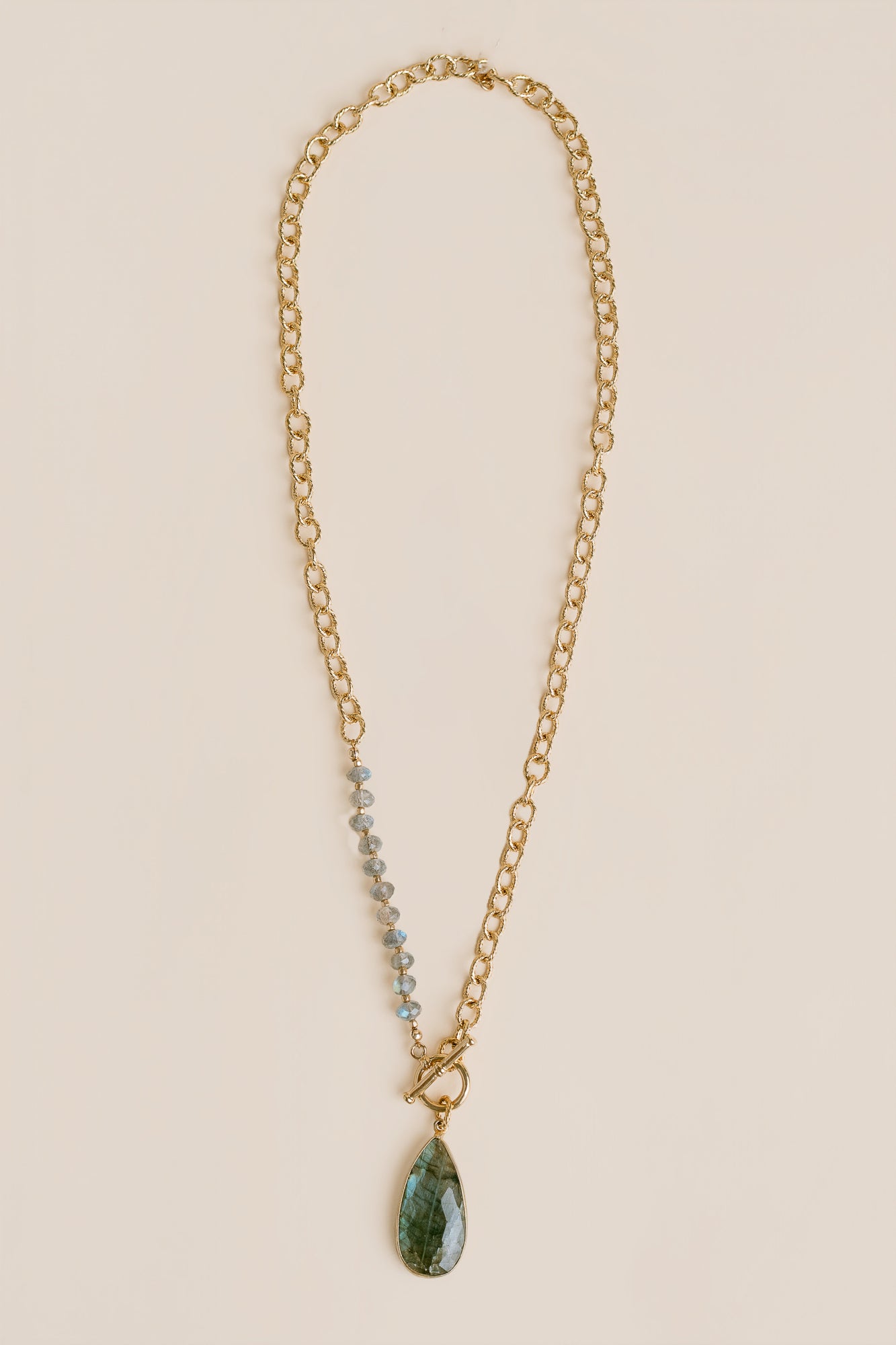 Teardrop Labradorite Necklace
