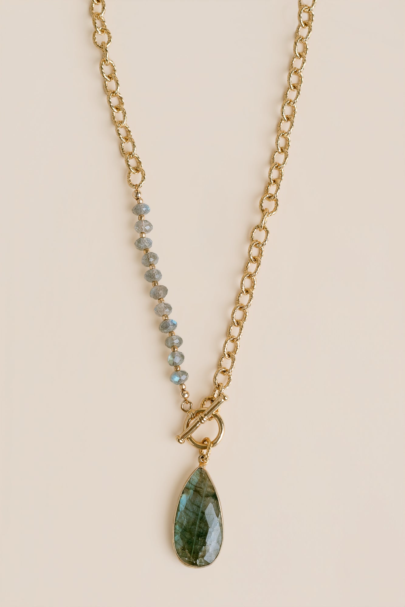 Teardrop Labradorite Necklace