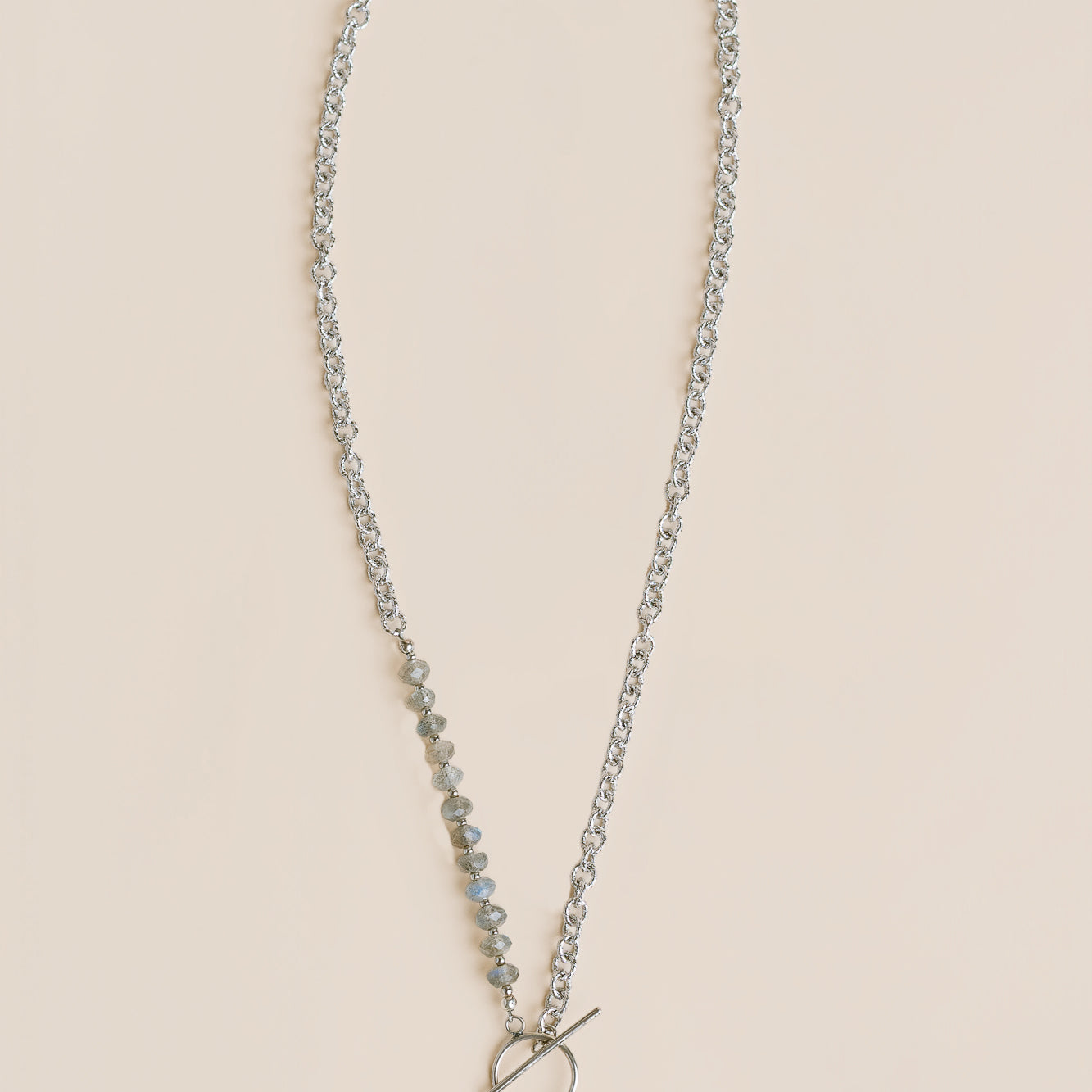 Silver Labradorite Necklace