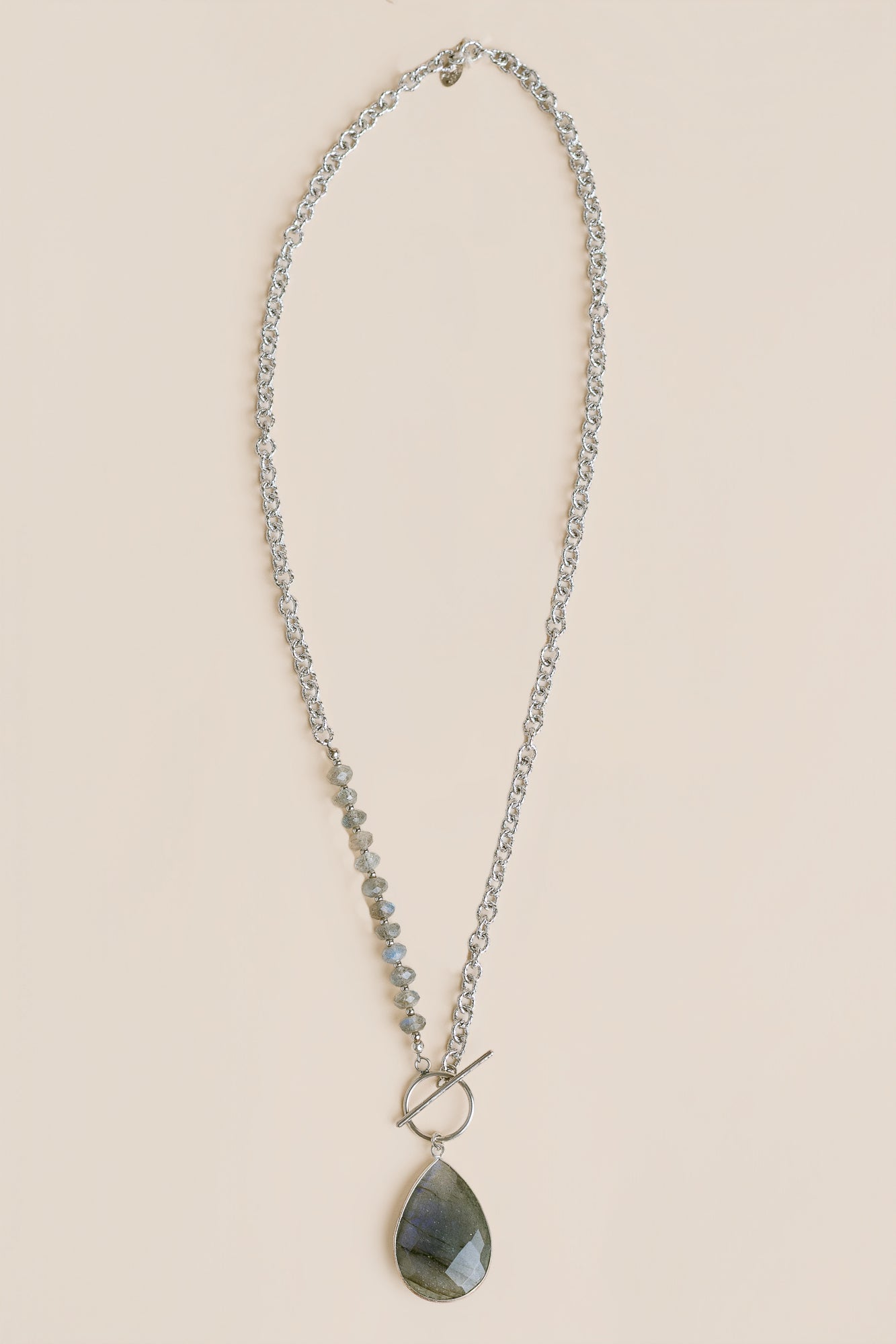 Silver Labradorite Necklace