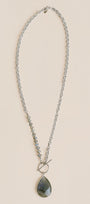 Silver Labradorite Necklace