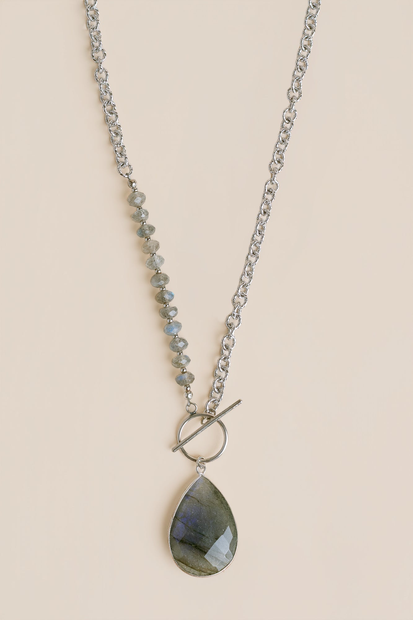 Silver Labradorite Necklace