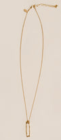 Lisa Marie Jewelry Rectangle Hoop Charm Necklace