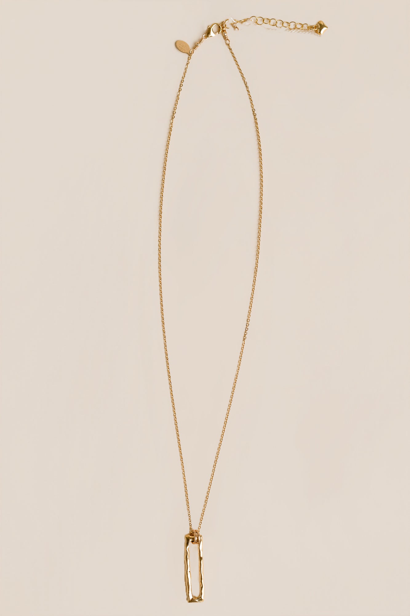 Lisa Marie Jewelry Rectangle Hoop Charm Necklace