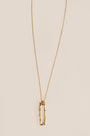 Lisa Marie Jewelry Rectangle Hoop Charm Necklace