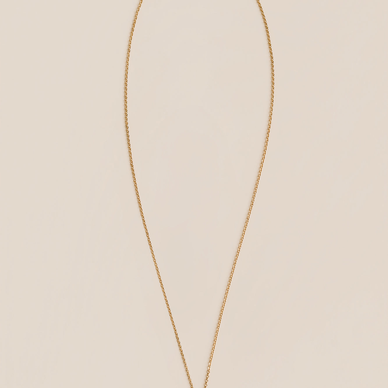 Lisa Marie Jewelry CZ Rectangle Charm Necklace