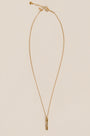 Lisa Marie Jewelry CZ Rectangle Charm Necklace