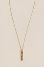 Lisa Marie Jewelry CZ Rectangle Charm Necklace