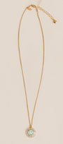 CZ Smiley Face Charm Necklace