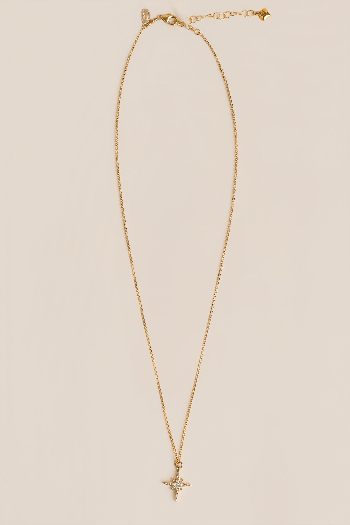 Lisa Marie Jewelry CZ Star Charm Necklace
