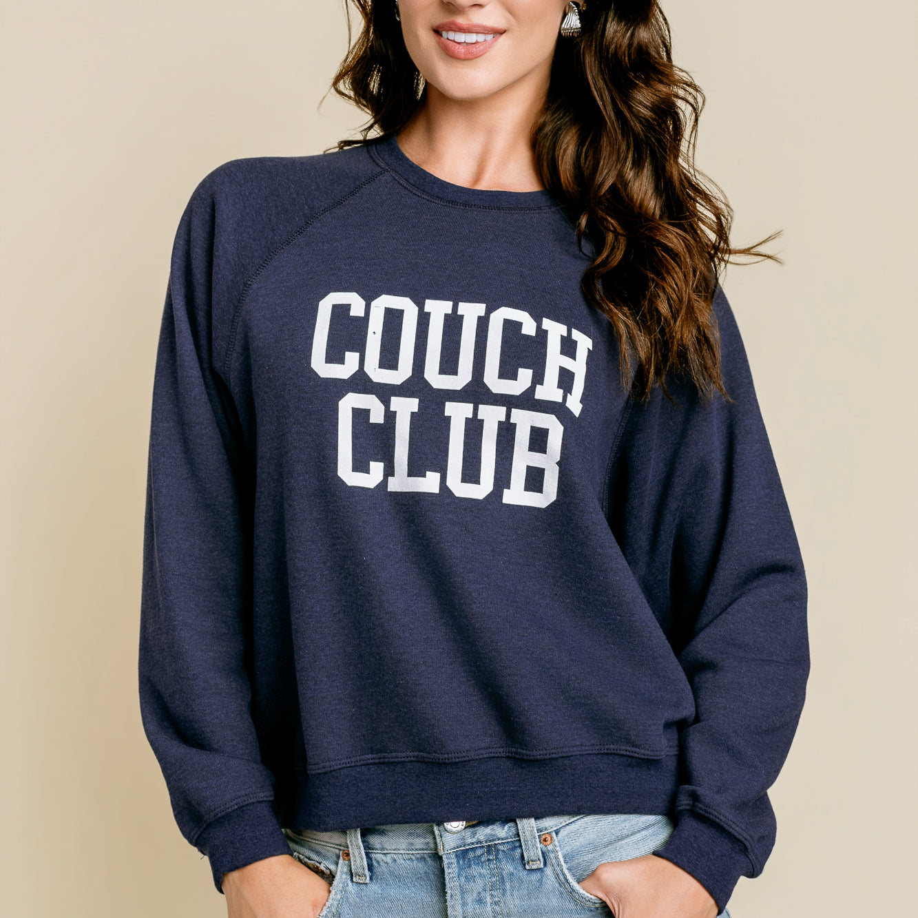 Couch Club Raglan Crew