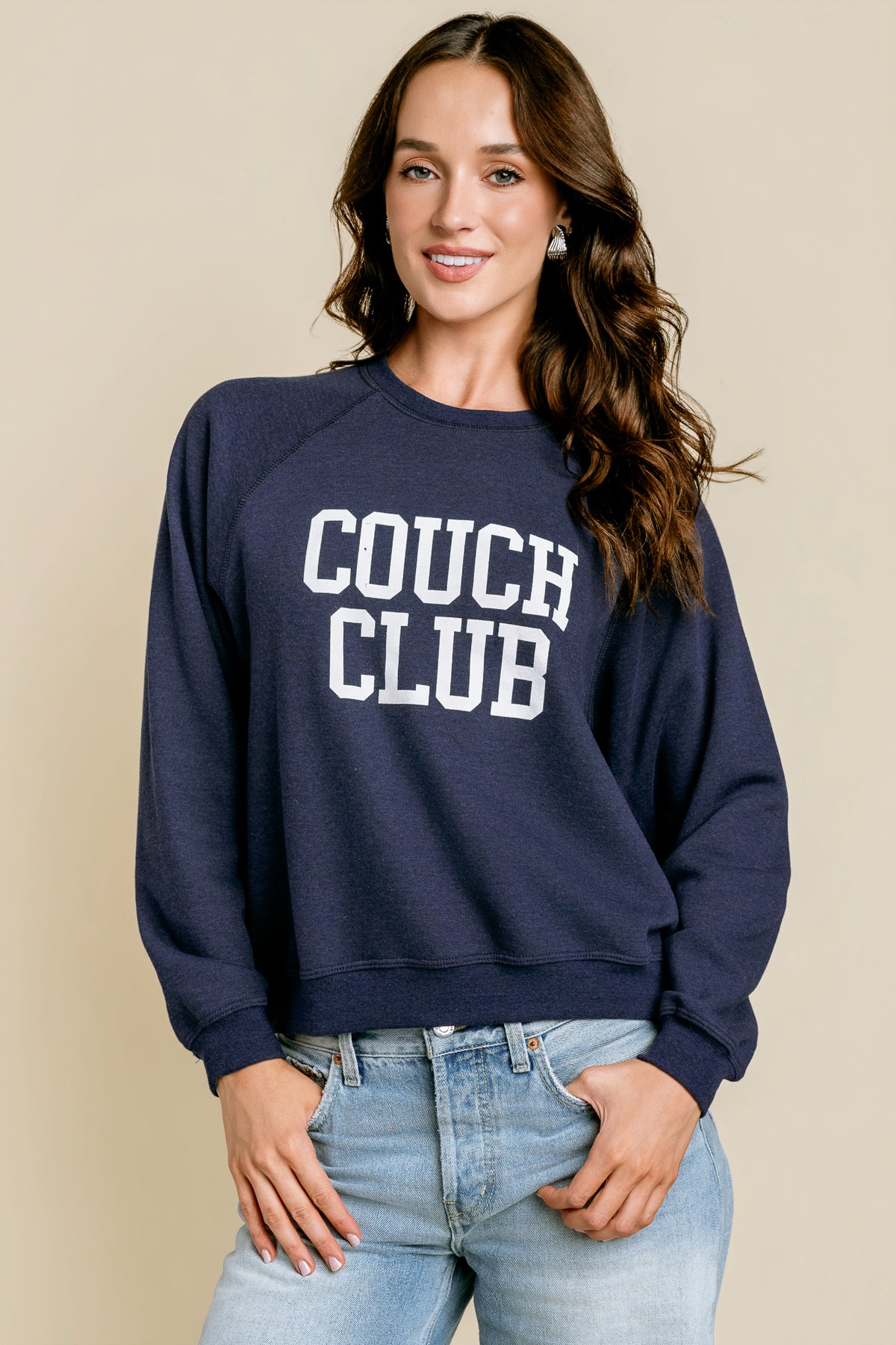 Couch Club Raglan Crew