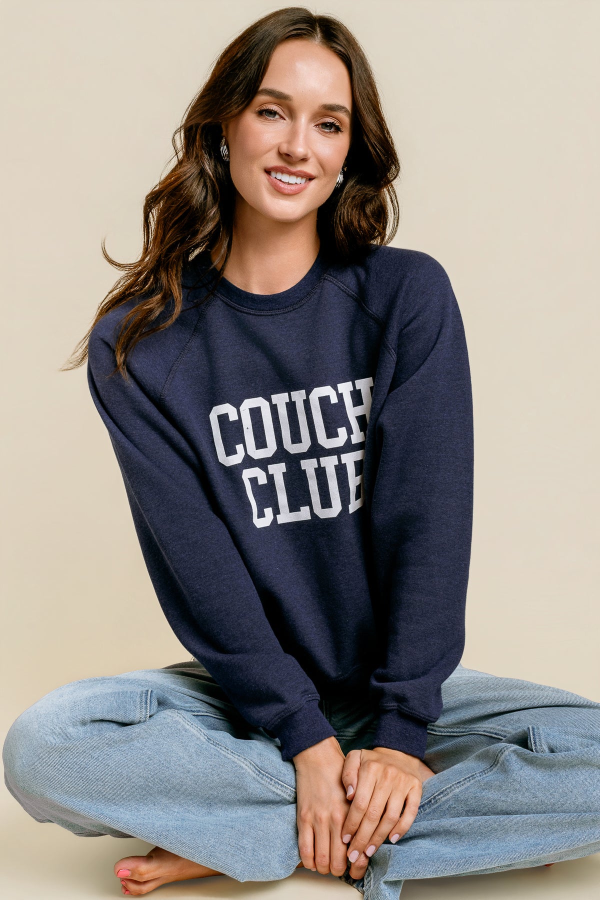 Couch Club Raglan Crew