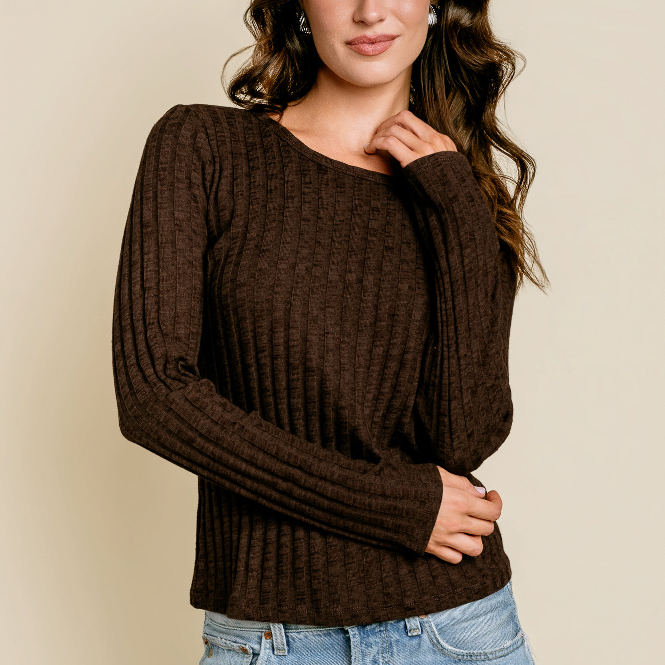 Mireya Long Sleeve Crew Top