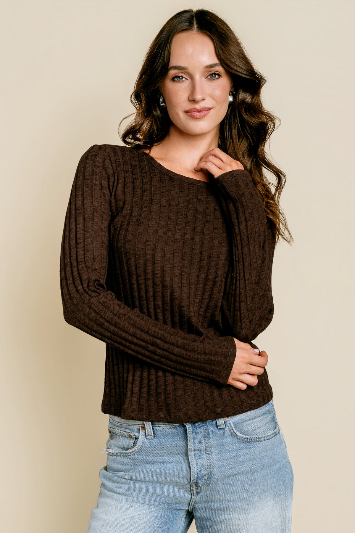 Mireya Long Sleeve Crew Top