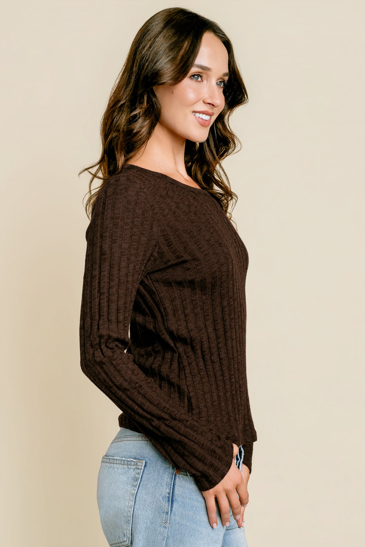 Mireya Long Sleeve Crew Top
