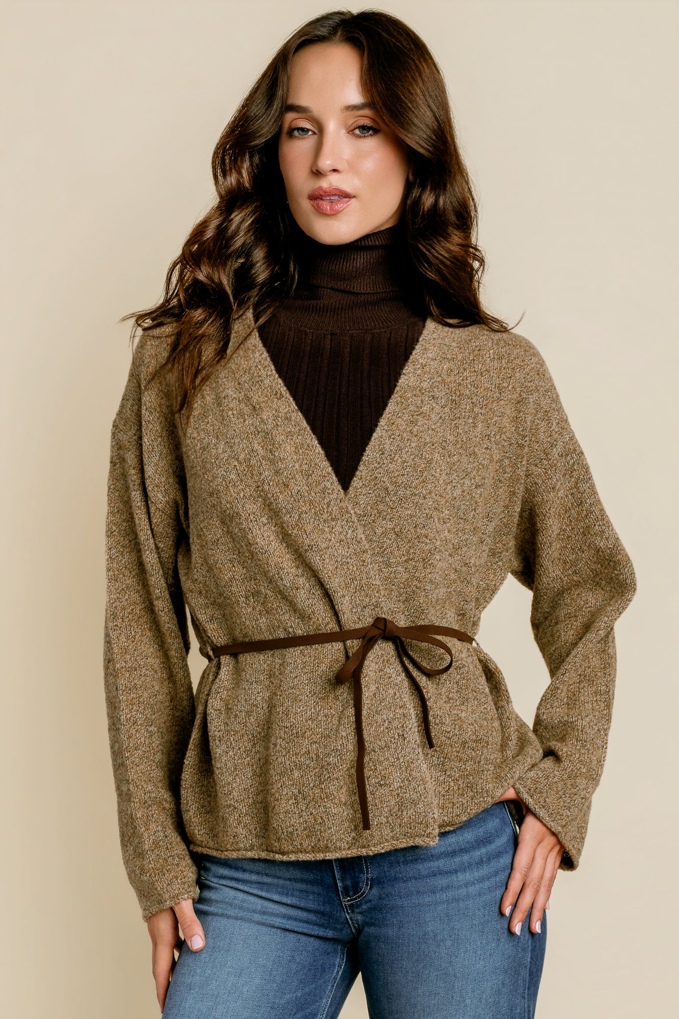 Velvet Alina Belted Cardigan