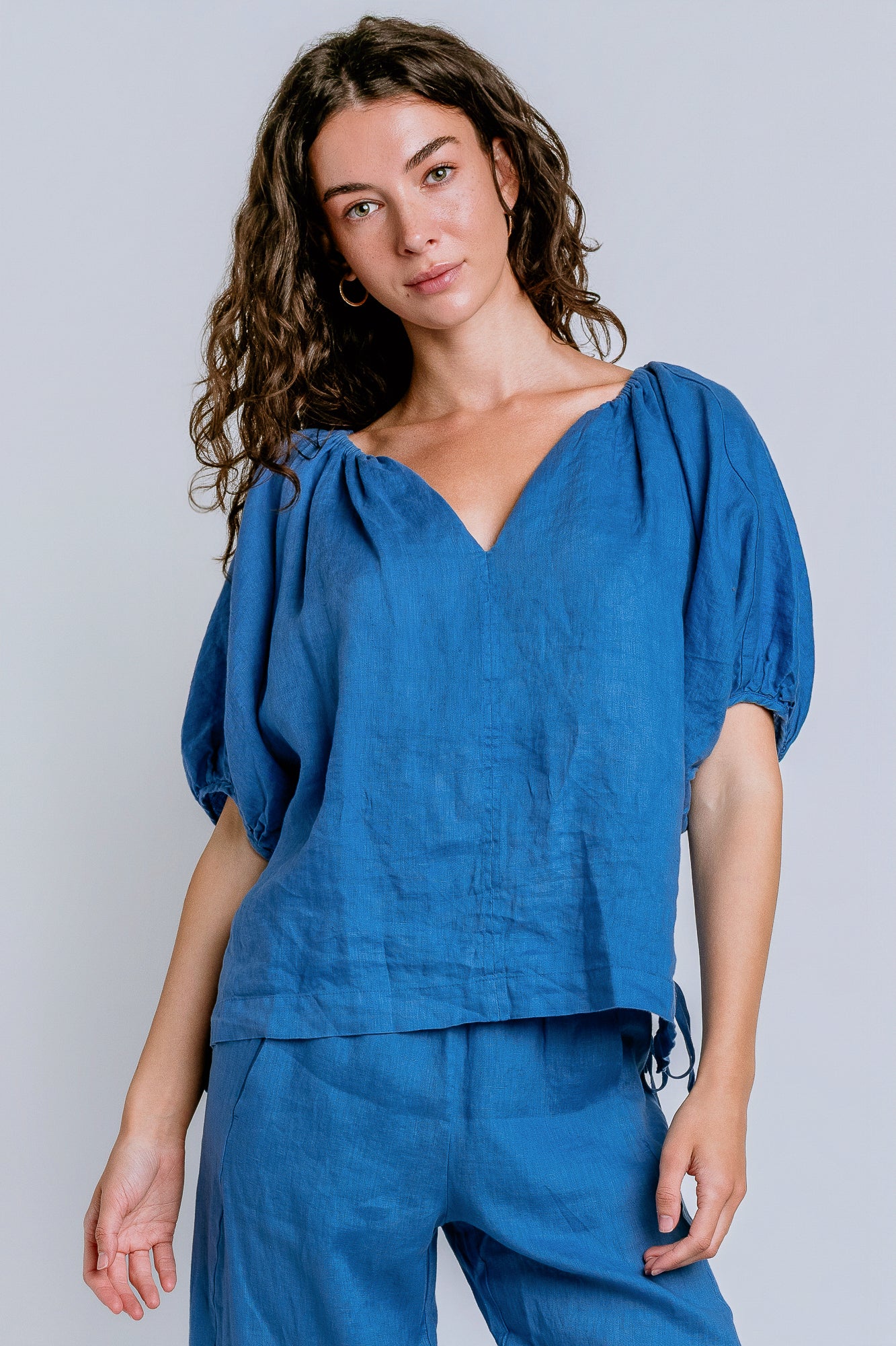 Velvet Cosette Linen Top