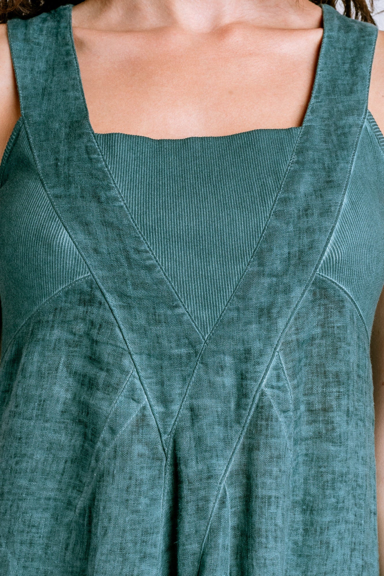 Inizio Deco Linen Dress