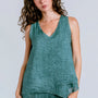 Inizio Linen Handkerchief Hem Tank